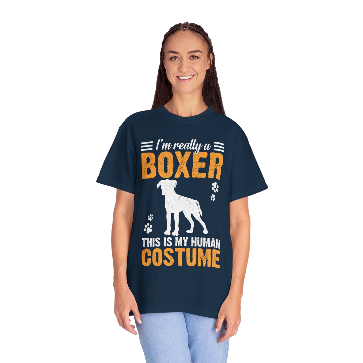 I'm Really Boxer This Is My Human Costume T Shirt Funny Dog Lover Gift For Boxer Owners