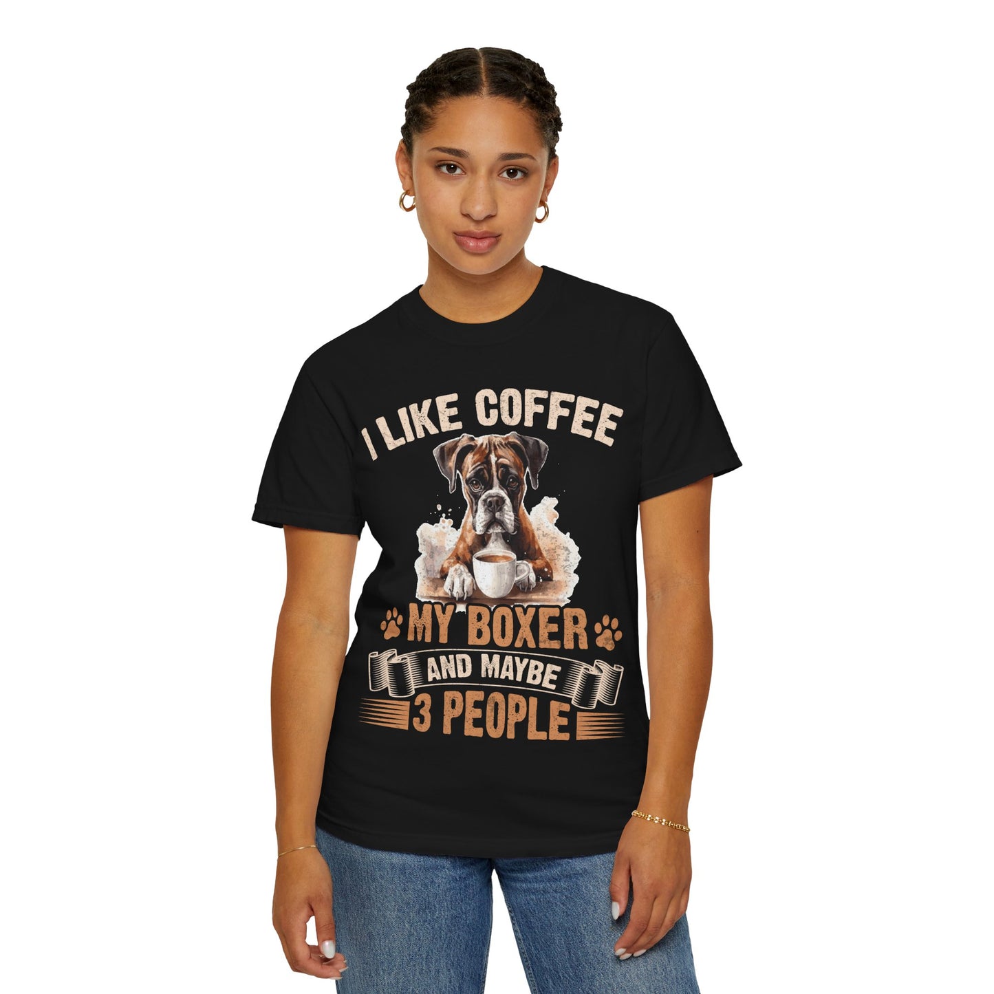 I Like Boxer Dog And Maybe 3 People Funny T Shirt For Dog Lovers And Pet Owners