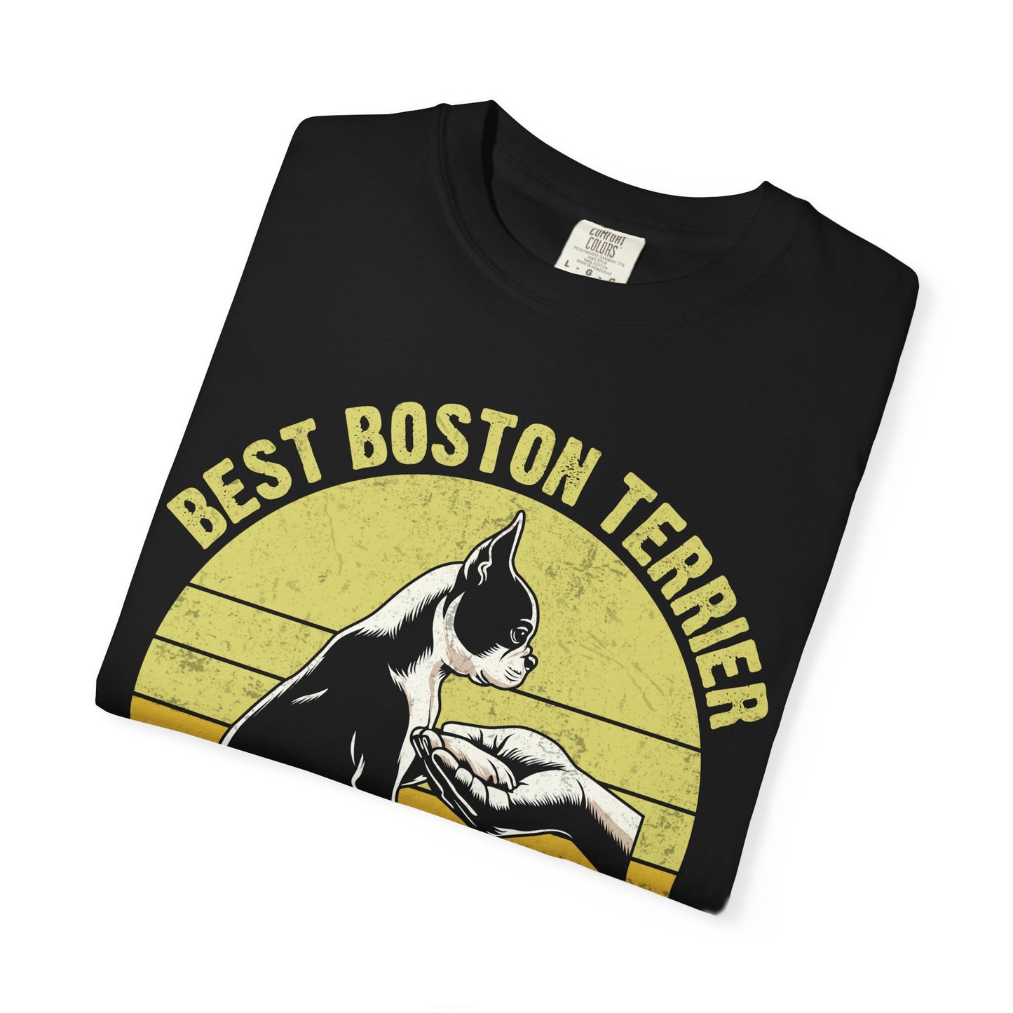 Best Boston Terrier Dad Ever Funny Dog Lover T-Shirt – Boston Terrier Gift for Dog Dad