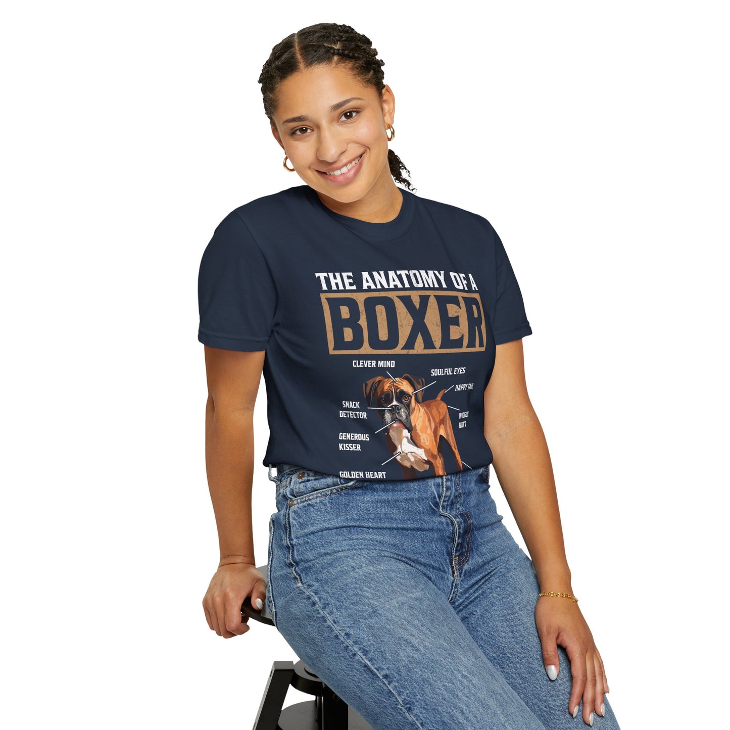 Anatomy Of A Boxer Dog Lover T Shirt Funny Boxer Mom Dad Pet Owner Gift Apparel Tee
