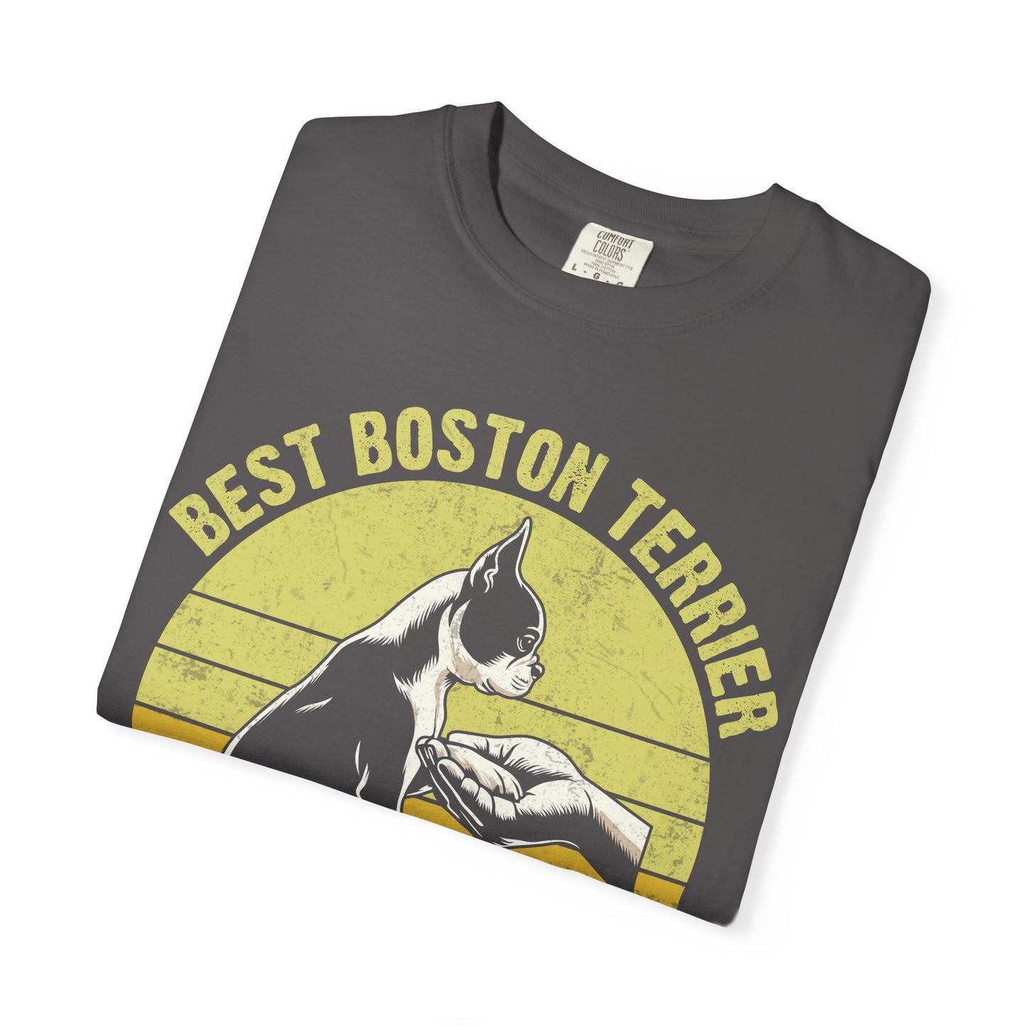 Best Boston Terrier Dad Ever Funny Dog Lover T-Shirt – Boston Terrier Gift for Dog Dad
