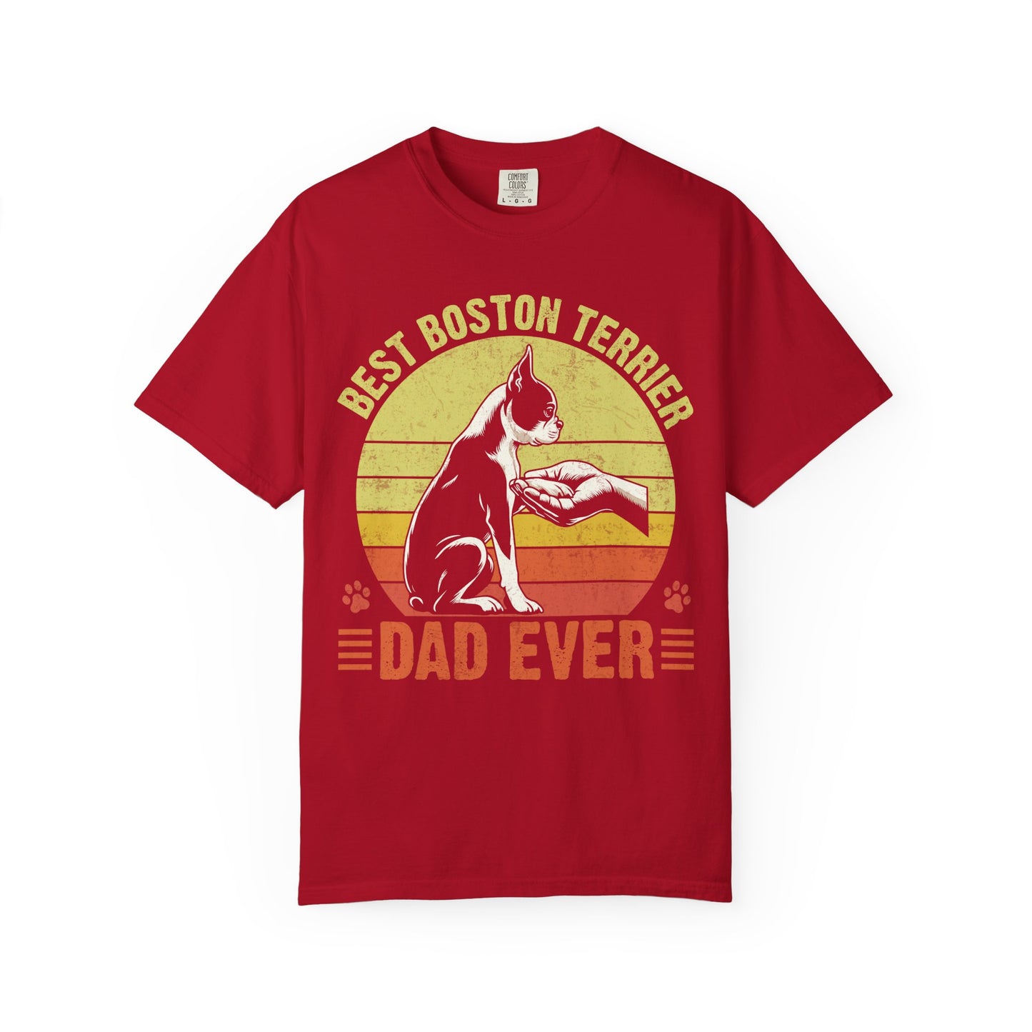Best Boston Terrier Dad Ever Funny Dog Lover T-Shirt – Boston Terrier Gift for Dog Dad