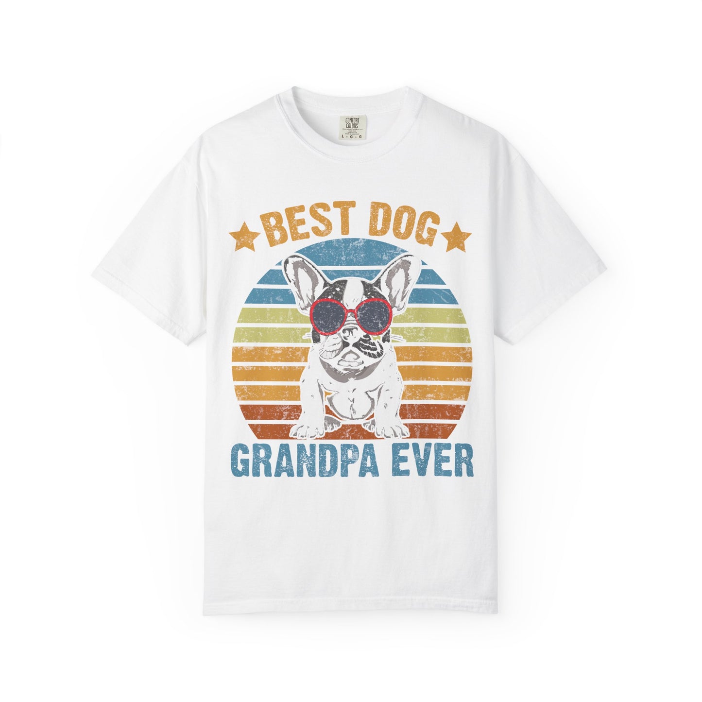 Best Dog Grandpa Ever T-Shirt | Unisex Soft Cotton Tee | Dog Lover Gift for Father’s Day & Pet Grandfathers
