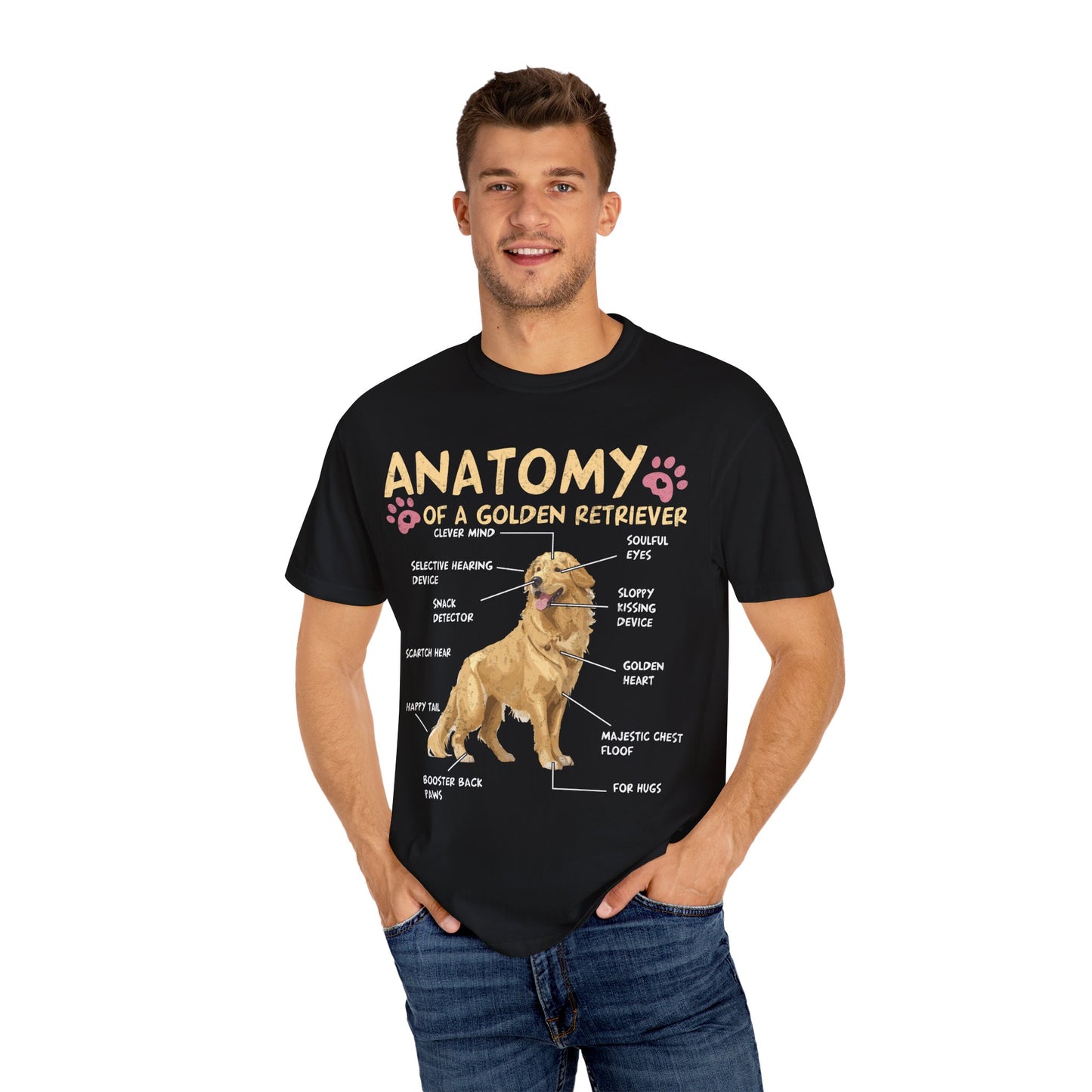 Funny Golden Retriever Dog Lover T Shirt Cute Puppy Pet Owner Gift Apparel