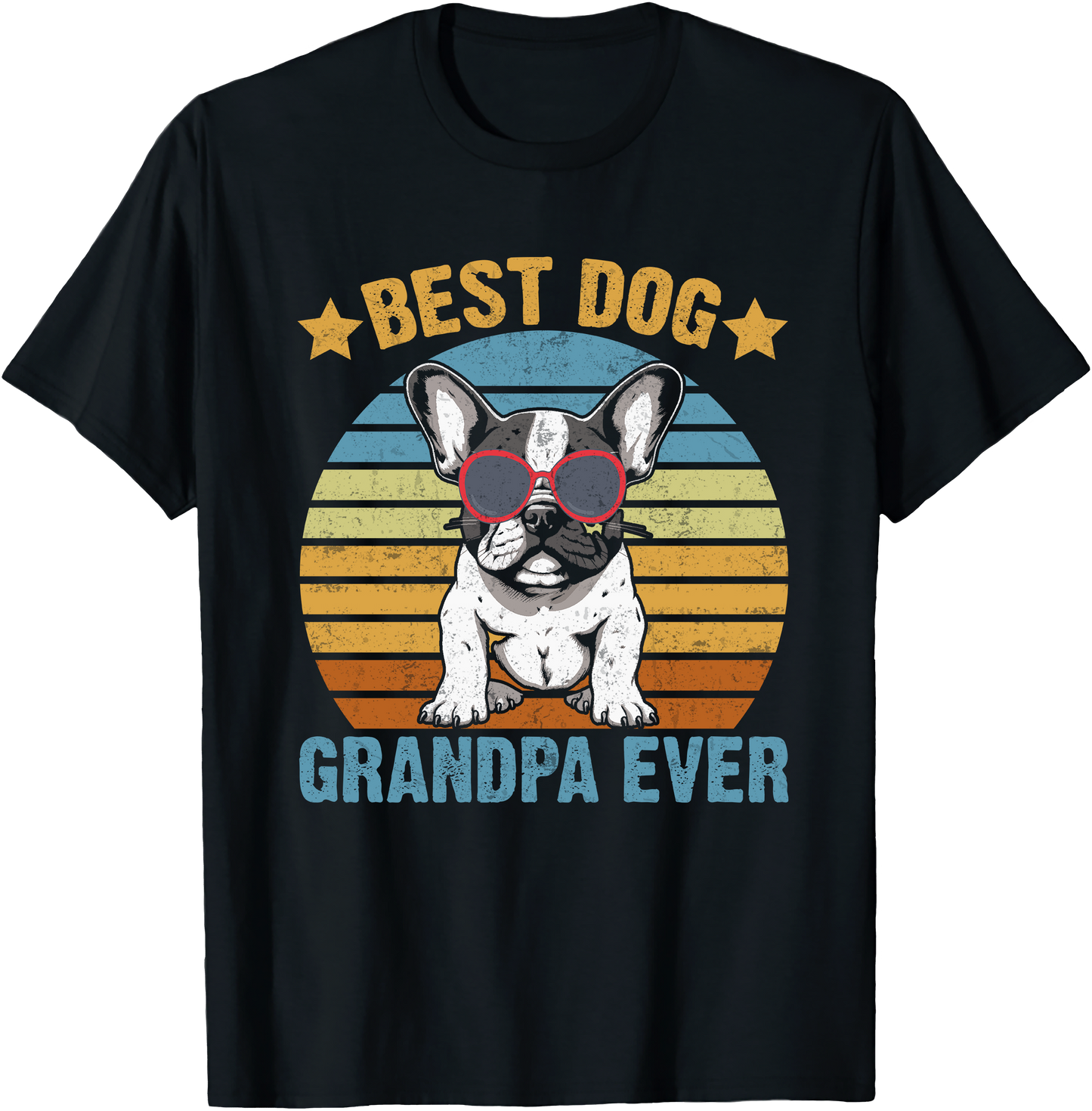Best Dog Grandpa Ever T-Shirt | Unisex Soft Cotton Tee | Dog Lover Gift for Father’s Day & Pet Grandfathers