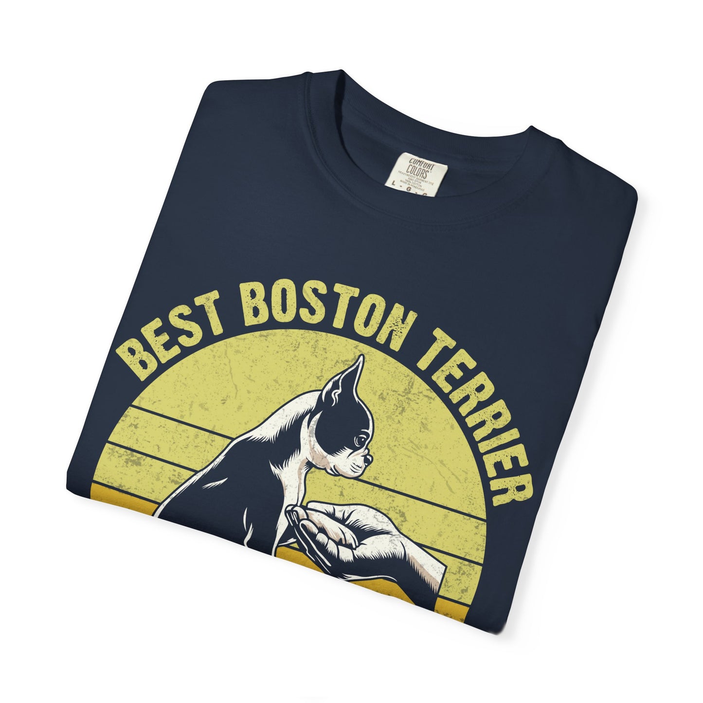 Best Boston Terrier Dad Ever Funny Dog Lover T-Shirt – Boston Terrier Gift for Dog Dad