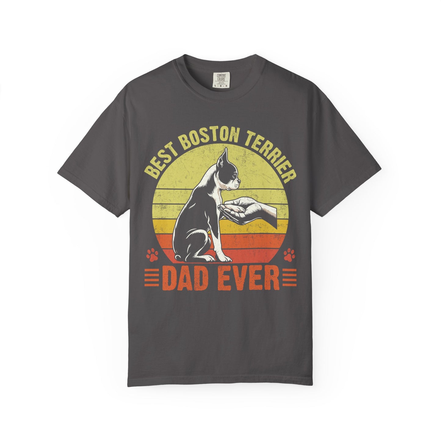 Best Boston Terrier Dad Ever Funny Dog Lover T-Shirt – Boston Terrier Gift for Dog Dad