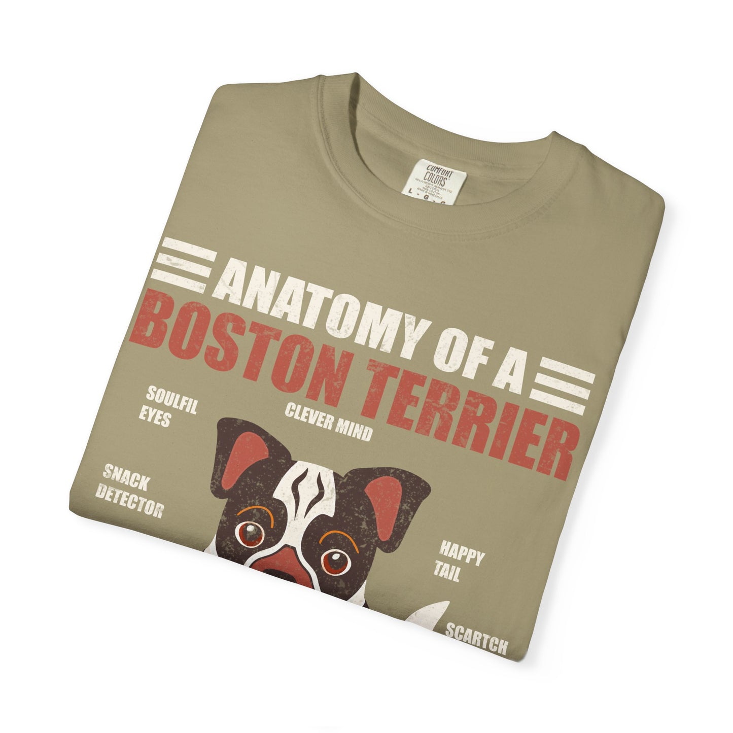 Anatomy of a Boston Terrier T-Shirt – Funny Dog Lover Gift for Moms, Dads & Owners