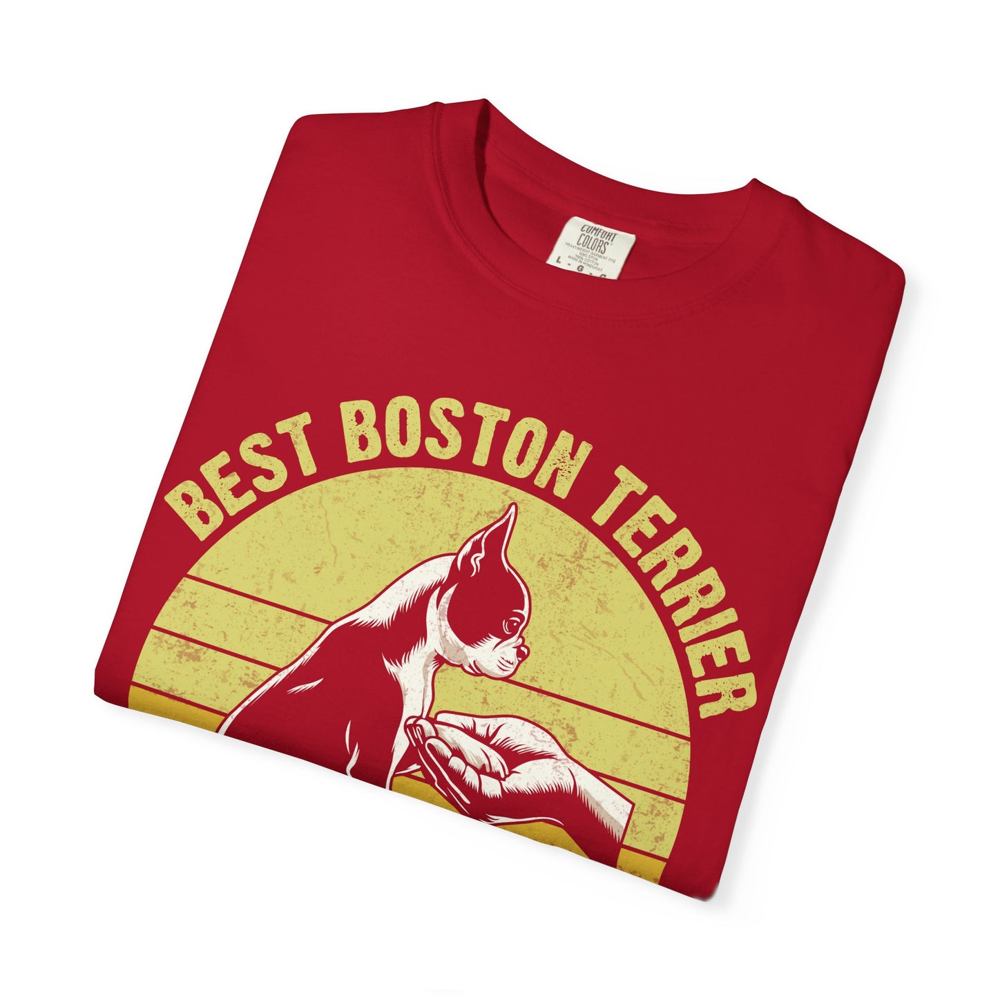 Best Boston Terrier Dad Ever Funny Dog Lover T-Shirt – Boston Terrier Gift for Dog Dad