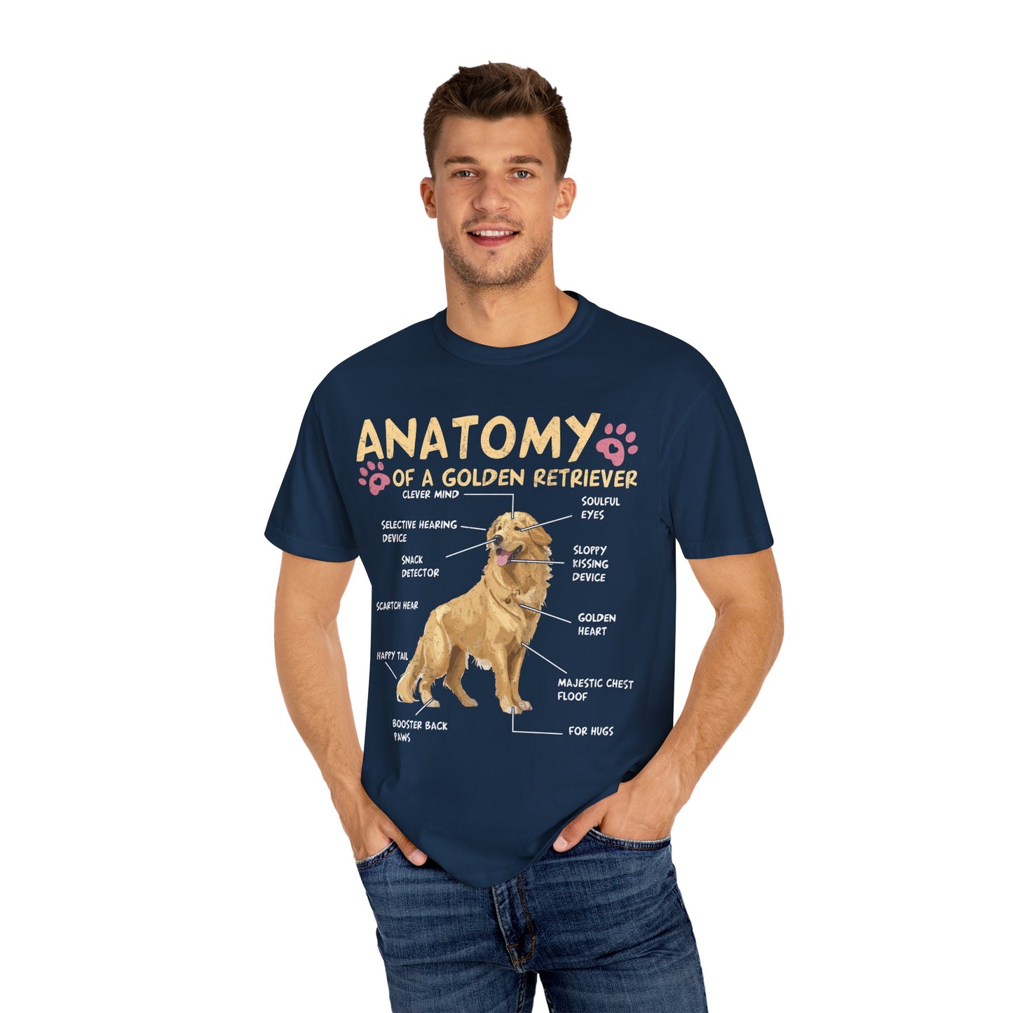 Funny Golden Retriever Dog Lover T Shirt Cute Puppy Pet Owner Gift Apparel