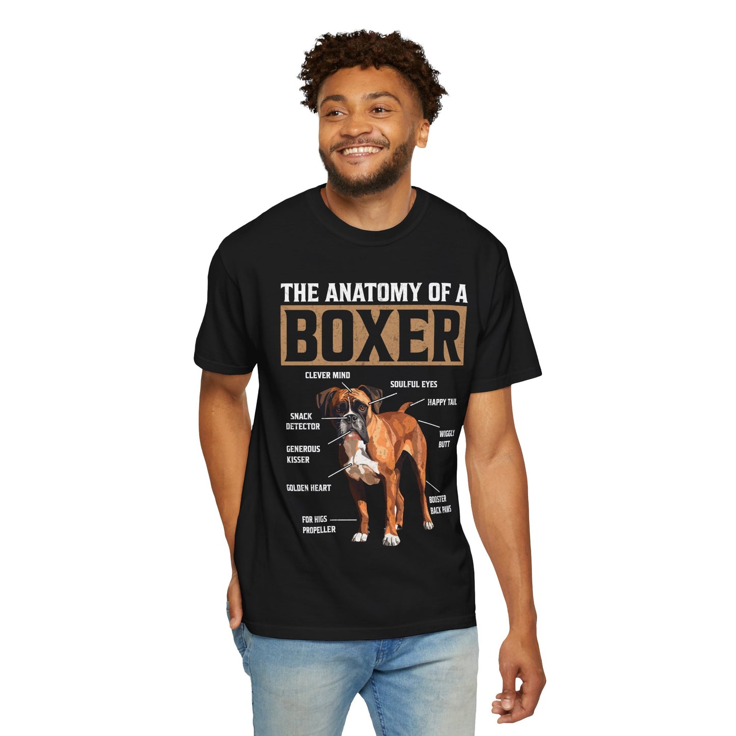 Anatomy Of A Boxer Dog Lover T Shirt Funny Boxer Mom Dad Pet Owner Gift Apparel Tee