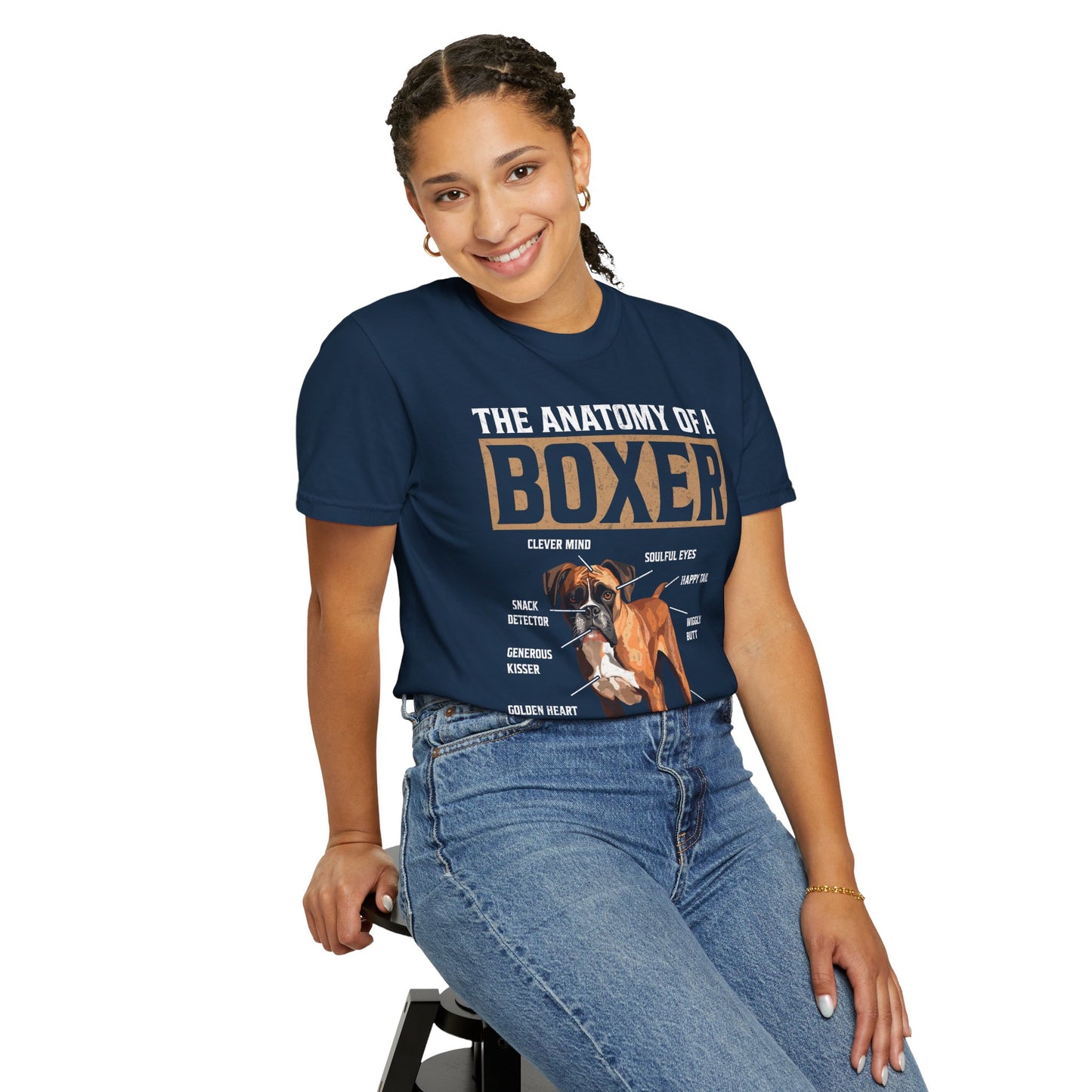 Anatomy Of A Boxer Dog Lover T Shirt Funny Boxer Mom Dad Pet Owner Gift Apparel Tee