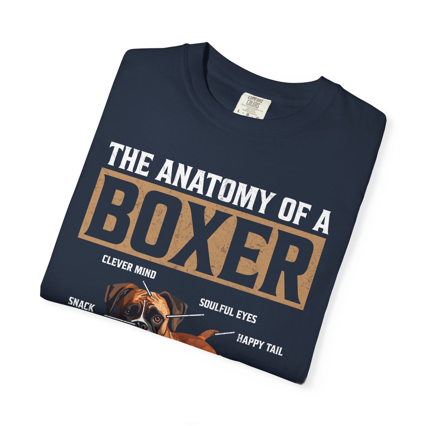 Anatomy Of A Boxer Dog Lover T Shirt Funny Boxer Mom Dad Pet Owner Gift Apparel Tee