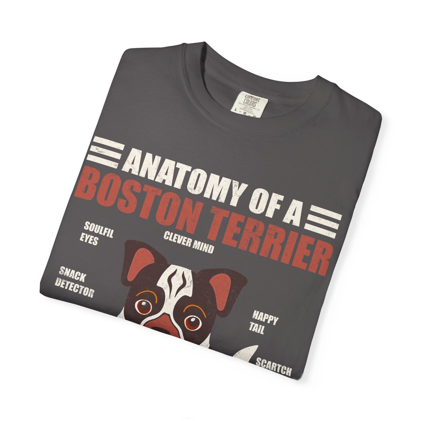 Anatomy of a Boston Terrier T-Shirt – Funny Dog Lover Gift for Moms, Dads & Owners