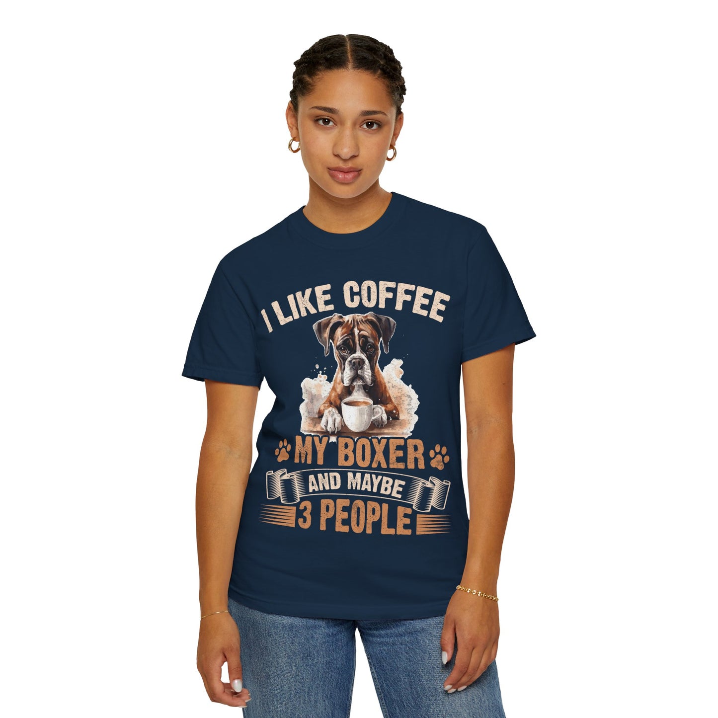 I Like Boxer Dog And Maybe 3 People Funny T Shirt For Dog Lovers And Pet Owners