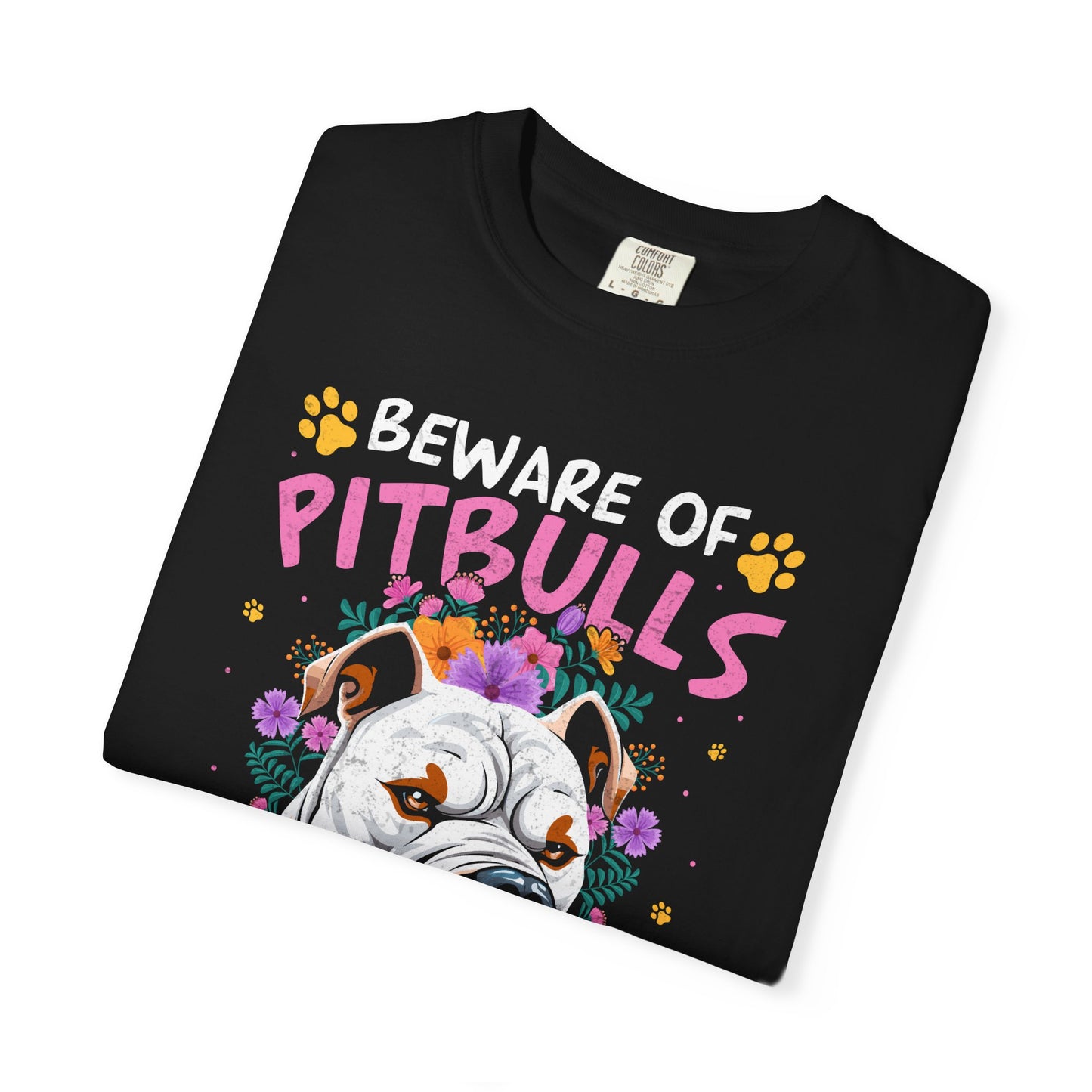 Beware Of Pitbulls Funny Dog Lover T Shirt They Will Steal Your Heart