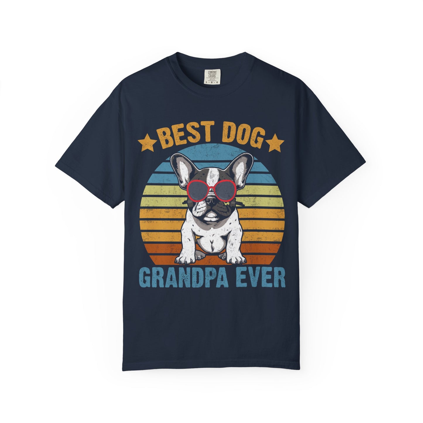Best Dog Grandpa Ever T-Shirt | Unisex Soft Cotton Tee | Dog Lover Gift for Father’s Day & Pet Grandfathers