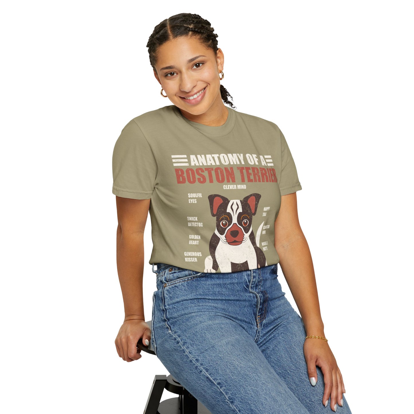 Anatomy of a Boston Terrier T-Shirt – Funny Dog Lover Gift for Moms, Dads & Owners