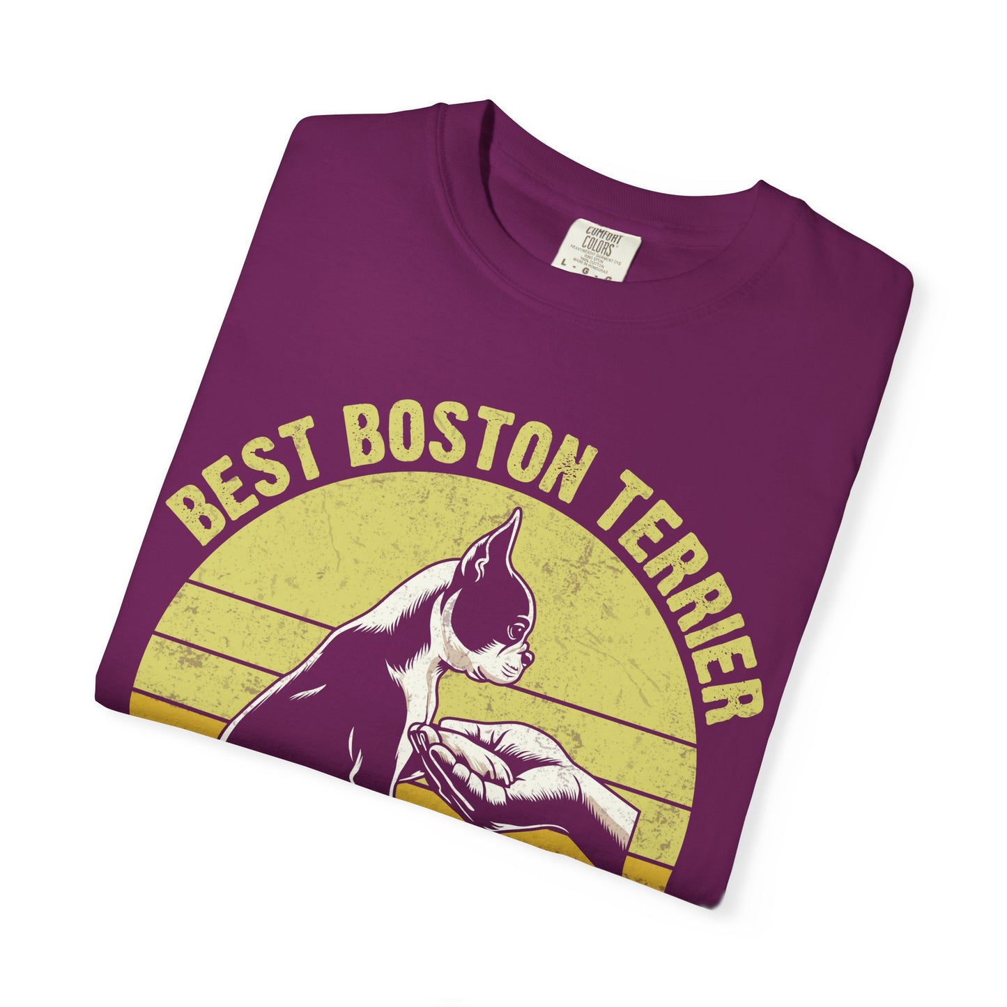 Best Boston Terrier Dad Ever Funny Dog Lover T-Shirt – Boston Terrier Gift for Dog Dad