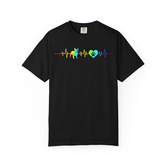 Heartbeat Paw Pitbull Tie Dye Hippie Dog Lover T Shirt For Women And Men