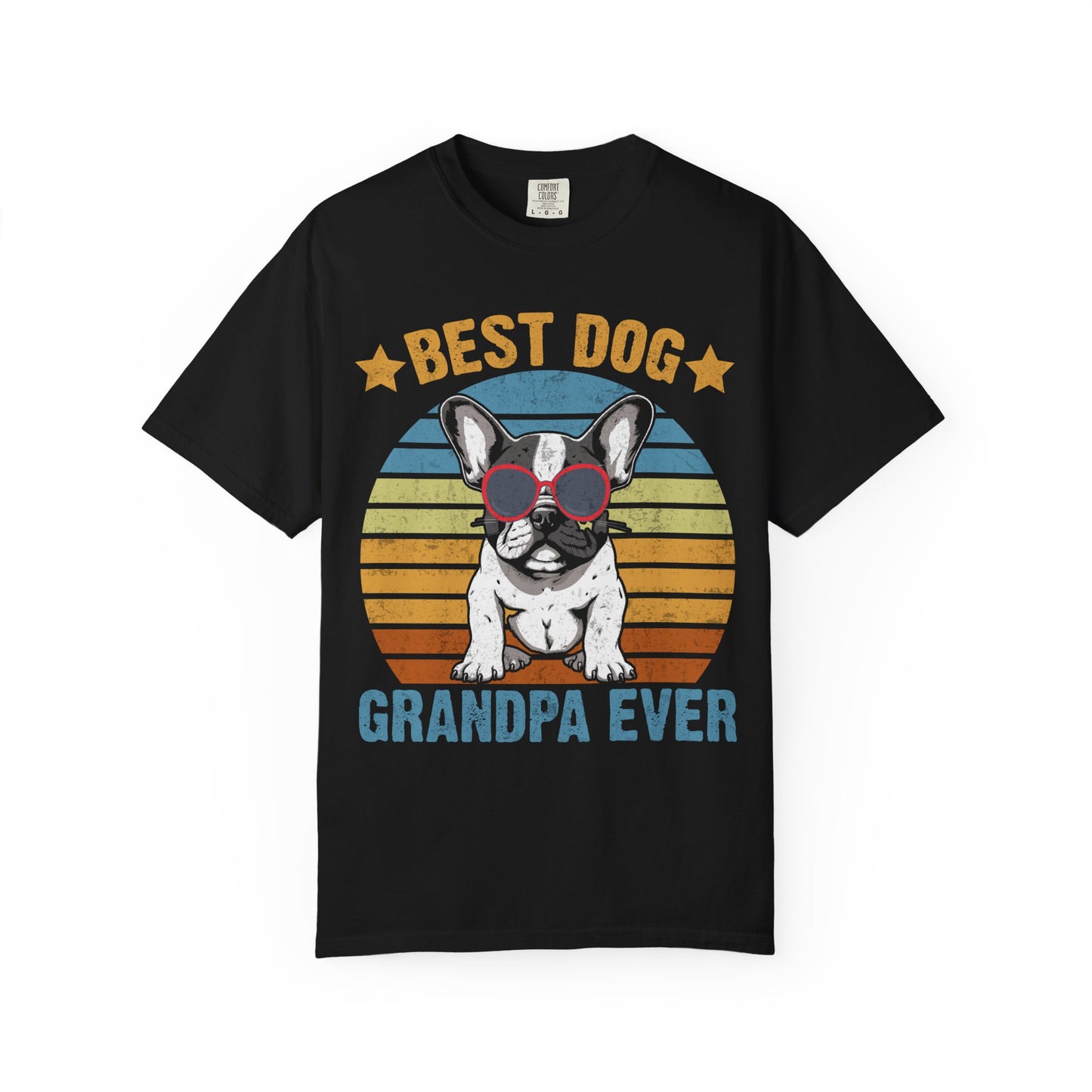Best Dog Grandpa Ever T-Shirt | Unisex Soft Cotton Tee | Dog Lover Gift for Father’s Day & Pet Grandfathers